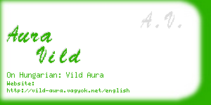 aura vild business card
